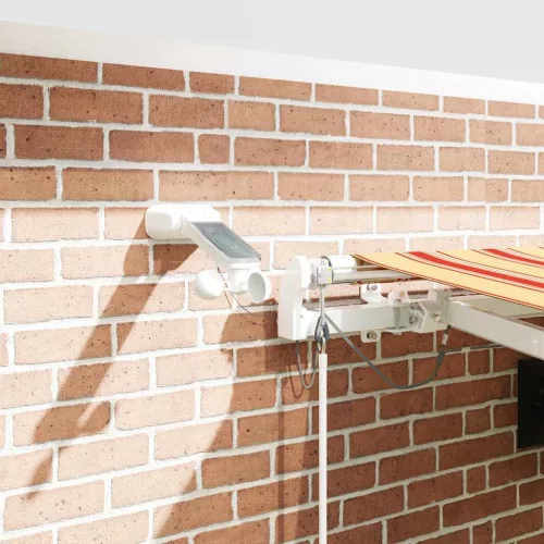  Behúzható napellenző Sárga és narancs 450 × 300 cm