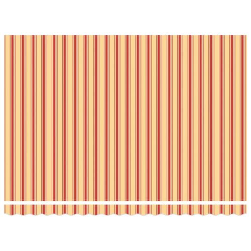  Behúzható napellenző Sárga és narancs 450 × 300 cm