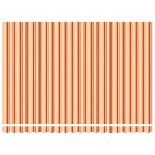  Kézi behúzható napernyő LED világítással sárga és narancs 450x300 cm