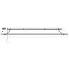  Kézi behúzható napernyő LED világítással sárga és narancs 450x300 cm