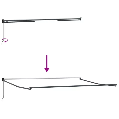  Napernyő Sárga és narancs 450 x 300 x 165 cm Poliészter és fém