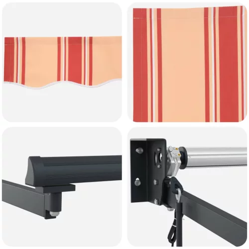  Napernyő Sárga és narancs 450 x 300 x 165 cm Poliészter és fém