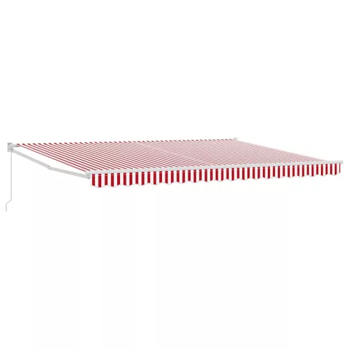  Napernyő Piros és Fehér 450 x 300 x 165 cm Poliészter és fém