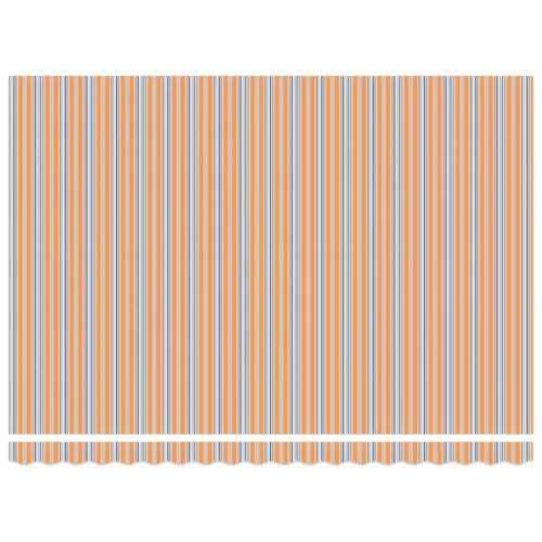  Kézi behúzható napellenző LED színes csíkkal 450x300 cm