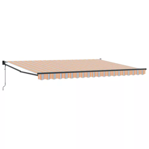  Behúzható napellenző Sokszínű 450 × 300 cm Pamut és Alumínium