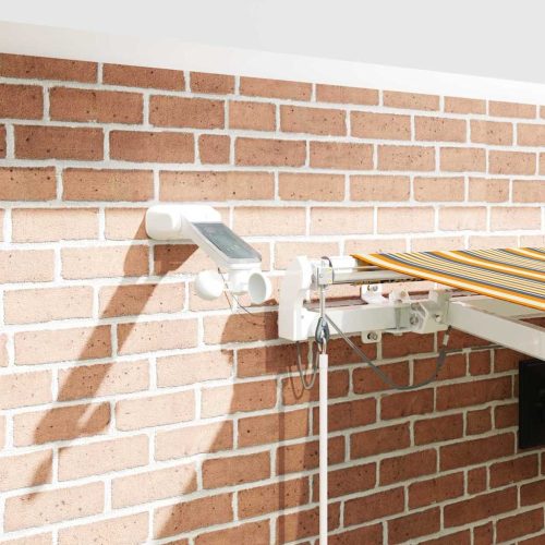  Behúzható napellenző Sokszínű 450 × 300 cm Poliészter és fém