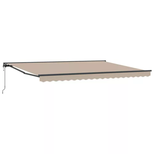  Napernyő keret Bézs 450 × 300 cm Poliészter PU bevonattal