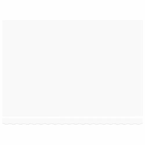  Behúzható napellenző Fehér 450 × 300 cm Poliészter és fém