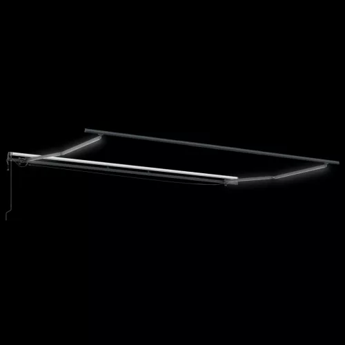  Automatikus Behúzható Napellenző LED-del Fehér 450x300 cm