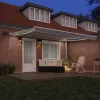  Behúzható napellenző Világosszürke 450 × 300 cm Szövet és Acél