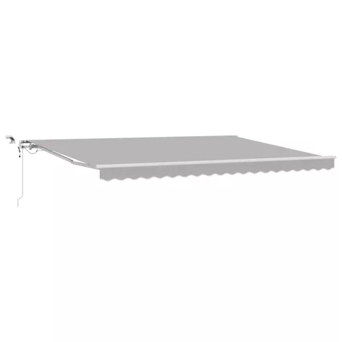  Behúzható napellenző Világosszürke 450 × 300 cm