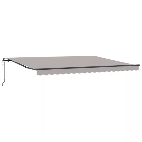  Behúzható napellenző Világosszürke 450 × 300 cm