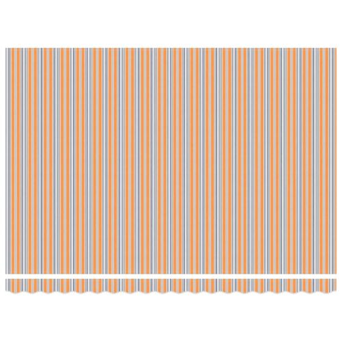  Behúzható napellenző Sokszínű 450 × 350 cm Szövet és Acél