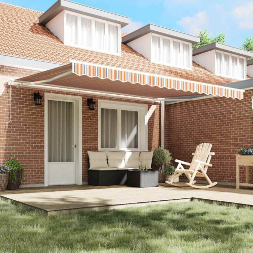  Elektromos Kihúzható Napernyő Sokszínű 450 × 350 cm