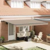  Behúzható napellenző Bézs 450 × 350 cm Szövet és Alumínium