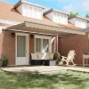  Behúzható napellenző Bézs 450 × 350 cm Szövet és Alumínium