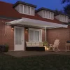  Behúzható napellenző Fehér 450 × 350 cm Poliészter és fém