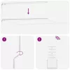  Elektromos Kihúzható Napernyő Világosszürke 450 × 350 cm