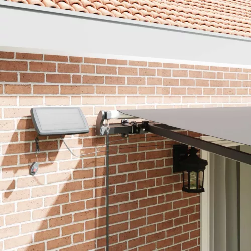  Behúzható napellenző Világosszürke 450 ×350 cm szövet