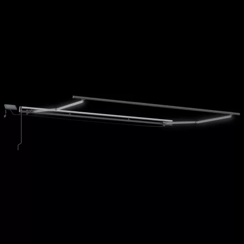  Behúzható napellenző Világosszürke 450 ×350 cm szövet