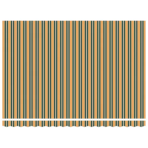  Behúzható napellenző Zöld és sárga 450 × 350 cm