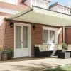  Napernyő keret Krém 500 × 300 cm Poliészter PU bevonattal
