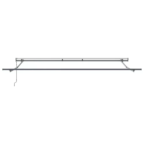  Automatikus Visszahúzható Napernyő Narancs és Barna 500x300 cm