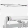  Automatikus Visszahúzható Napernyő Narancs és Barna 500x300 cm