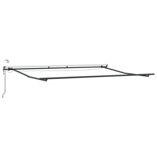  Automatikus Behúzható Napellenző LED világítással narancssárgában és barnában, 500x300 cm