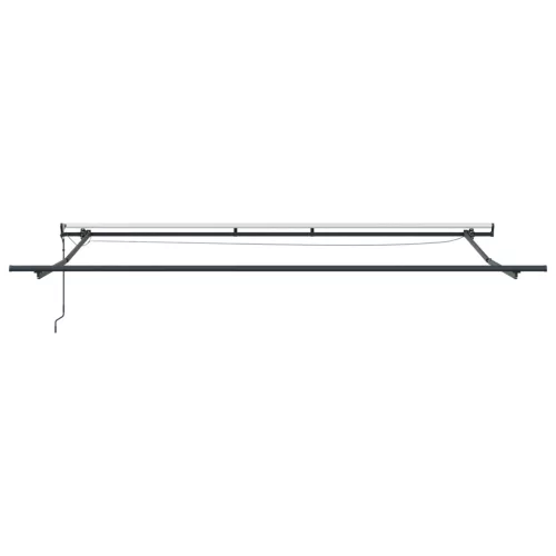  Automatikus Behúzható Napellenző LED világítással narancssárgában és barnában, 500x300 cm
