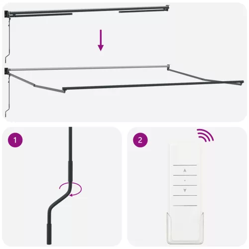  Automatikus Behúzható Napellenző Narancs és Barna 500x300 cm