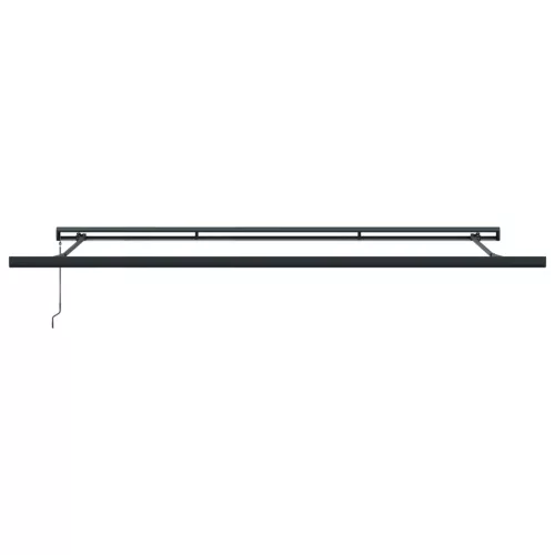  Kézi Behúzható Napernyő Narancs és Barna 500x300 cm