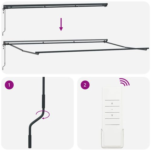  Napernyő keret Burgundi 500 × 300 cm Poliészter PU bevonattal