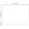  Behúzható napellenző Antracit és Fehér 500 × 300 cm