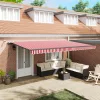  Napernyő Anyag tartalmaz Piros és Fehér 500 × 300 cm Poliészter
