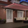  Napernyő Anyag tartalmaz Piros és Fehér 500 × 300 cm Poliészter