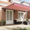 Napernyő keret Piros és Fehér 500 × 300 cm