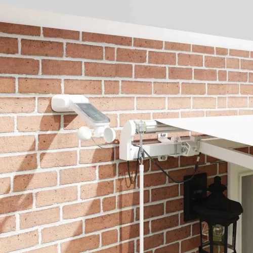  Behúzható napellenző Fehér 500 × 300 cm Poliészter és fém