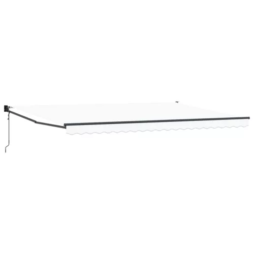  Napernyő Fehér 500 × 300 cm Poliészter és fém