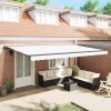 Napernyő keret Fehér 500 × 300 cm Poliészter PU bevonattal