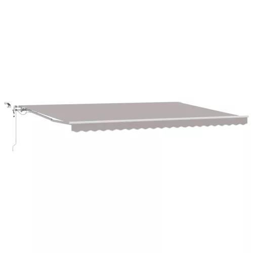  Behúzható napellenző Világosszürke 500 × 300 cm