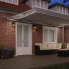  Behúzható napellenző Világosszürke 500 × 300 cm
