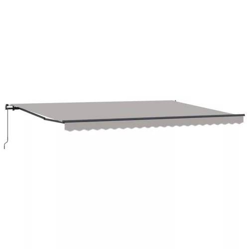  Behúzható napellenző Világosszürke 500 × 300 cm
