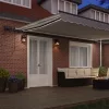 Behúzható napellenző Világosszürke 500 ×300 cm szövet