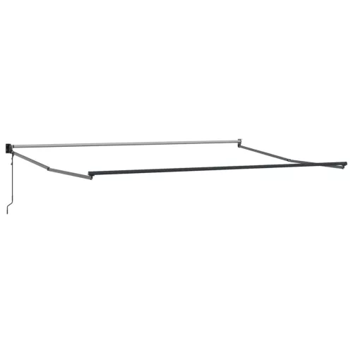  Behúzható napellenző Zöld és Fehér 500 × 300 cm