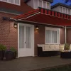  Behúzható napellenző narancssárga és barna 500 ×350 cm szövet