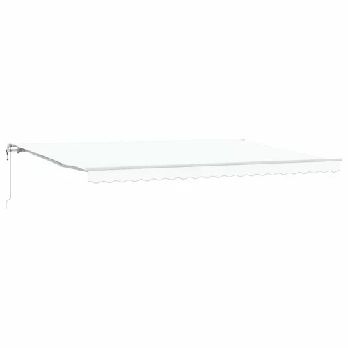  Elektromos Kihúzható Napernyő Fehér 500 × 350 cm