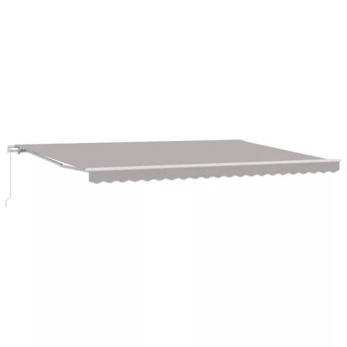  Behúzható napellenző Világosszürke 500 × 350 cm