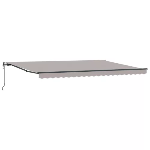  Behúzható napellenző Világosszürke 500 × 350 cm