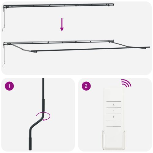  Automata Behúzható Napellenző Narancs és Barna 600x300 cm